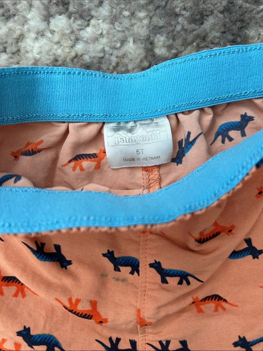 Patagonia Kids Coyote Print Baggies Shorts